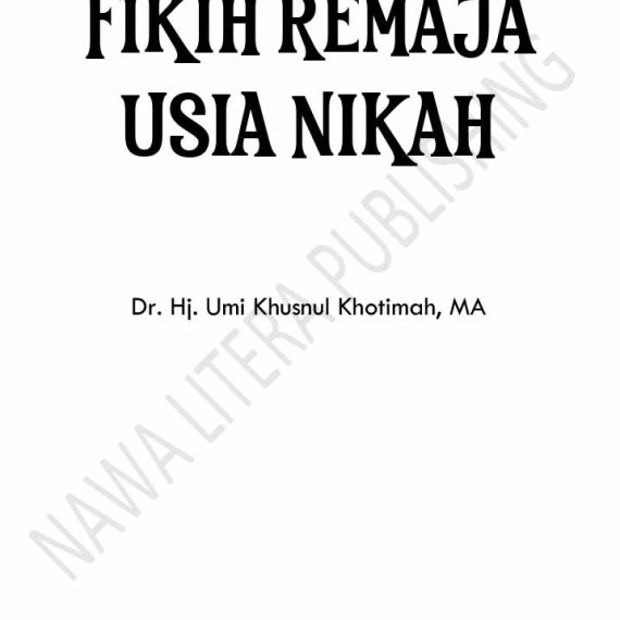 Penerbit Nawa Litera - FIKIH REMAJA USIA NIKAH-1