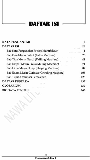 NAWA LITERA - PROSES MANUFAKTUR 1-7